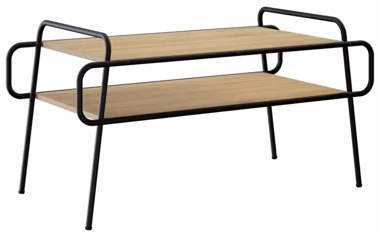 Tavolino da caffè in legno effetto Sonoma, dimensioni 100 x 50 x 51 cm
