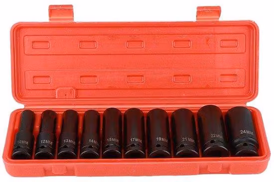 Set professionale di 10 pezzi in acciaio cromo-vanadio - lunghezza 78 mm - confezionato in scatola