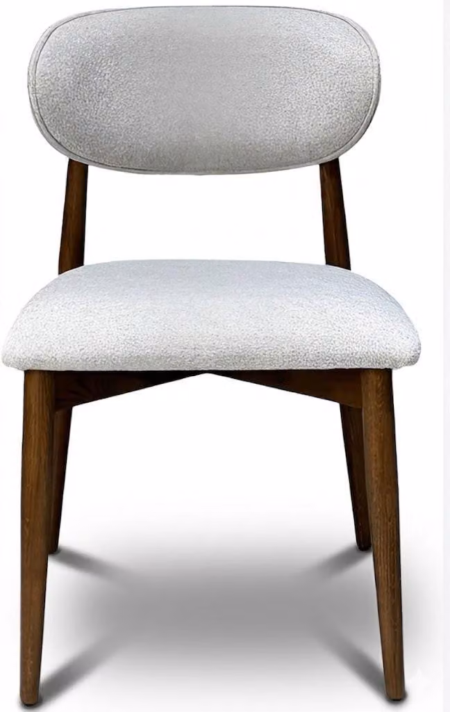Sedia da pranzo moderna, sedia da cucina di design, sedia con schienale, in legno