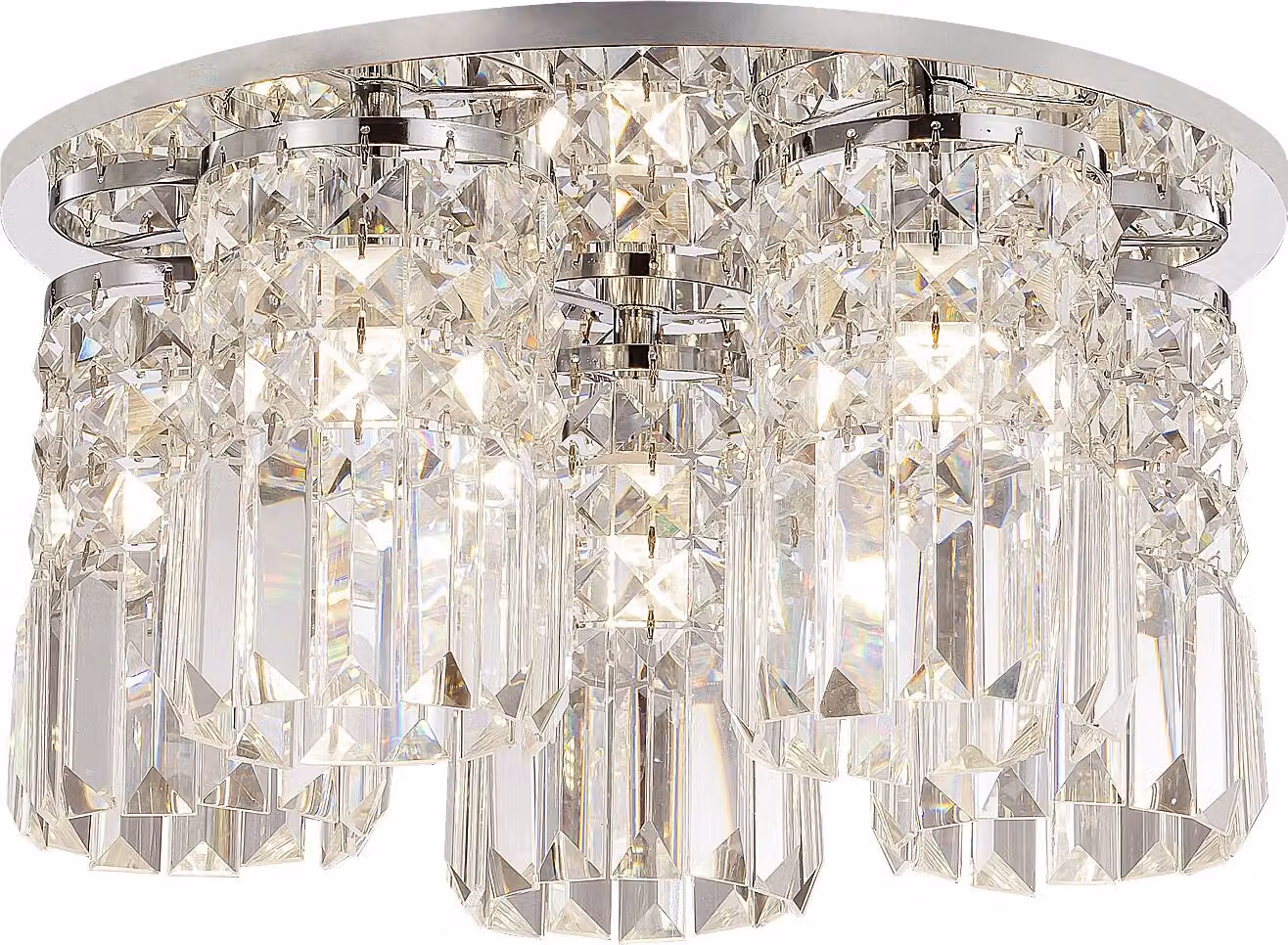 Lampada da soffitto in cristallo G9 5x40W colore cromo 3570 Rosanna Rabalux