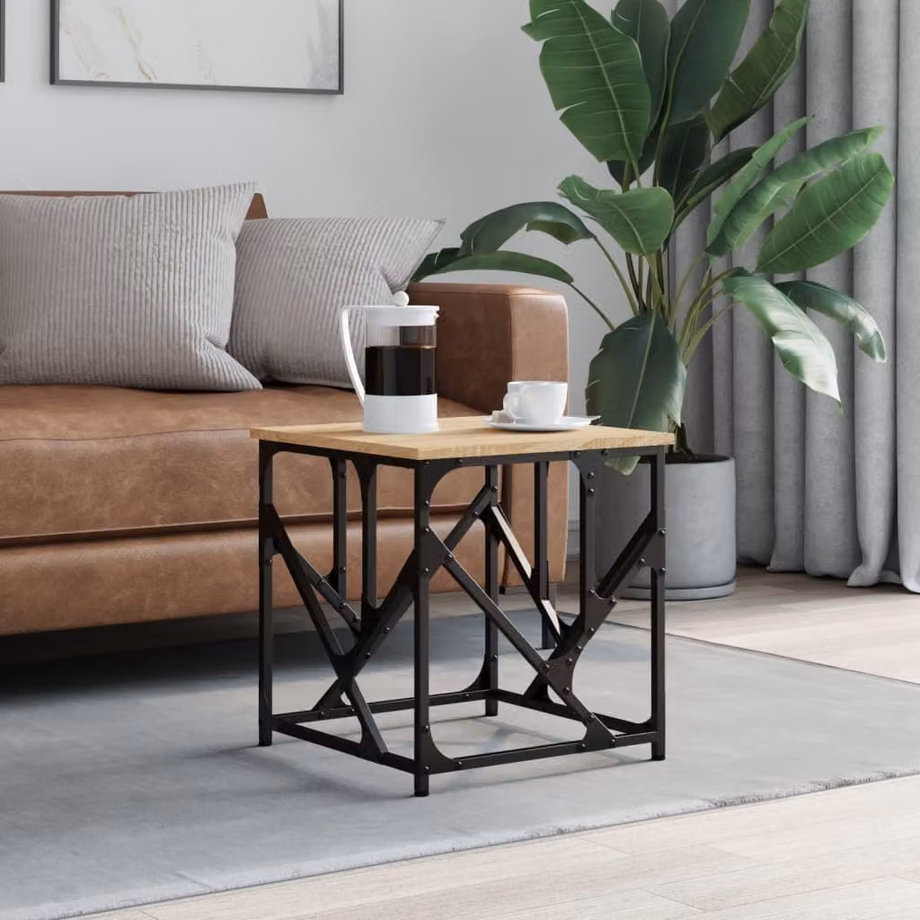 Maison Exclusive - Tavolino Sonoma in rovere 45x45x47,5 cm Materiale ligneo