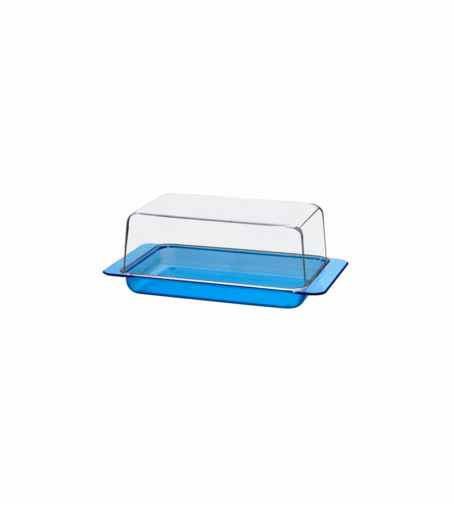 Cosmoplast Contenitore Burro Rettangolare 19x10 H8 Trasparente Plastica