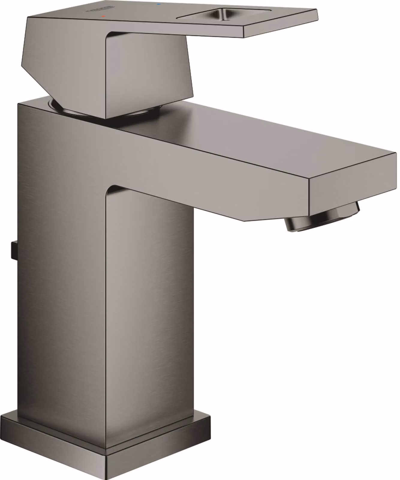 Grohe Eurocube Mitigeur monocommandé pour lavabo, S-Size, vidage à tirette, saillie 99mm, 23127AL0, 23127AL0