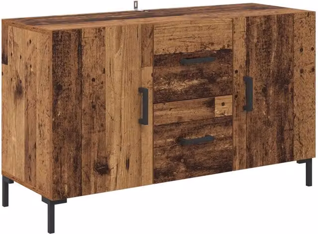 Credenza moderna in legno vecchio marrone per soggiorno e sala da pranzo L/P/H: 100 x 36 x 60 cm – 1