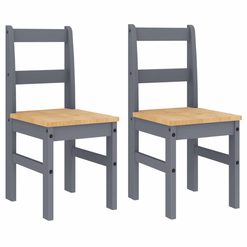 Sedie da Pranzo 2 pz PANAMA 105x30x45 cm Legno Massello Pino