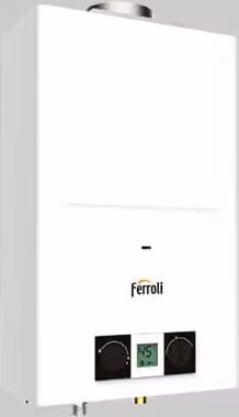 Scaldabagno a Gas Ferroli Pegaso Eco Camera Aperta Low NOX Bianco 14 l Metano