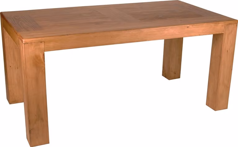 MiaMöbel Tavolo da pranzo Mexico Möbel 200x100 cm Stile rustico Legno massello Pino miele