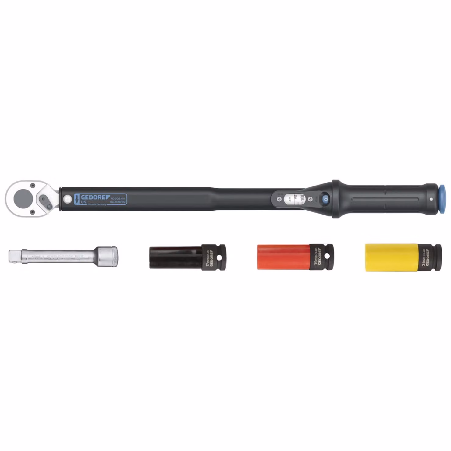 GEDORE TORCOFLEX UK Set 1/2" 40 - 200 Nm 5 pezzi