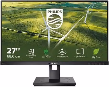 Monitor Philips B-Line 272B1G/00 da 27 pollici Full HD IPS 75Hz Nero con USB-C, HDMI e DisplayPort