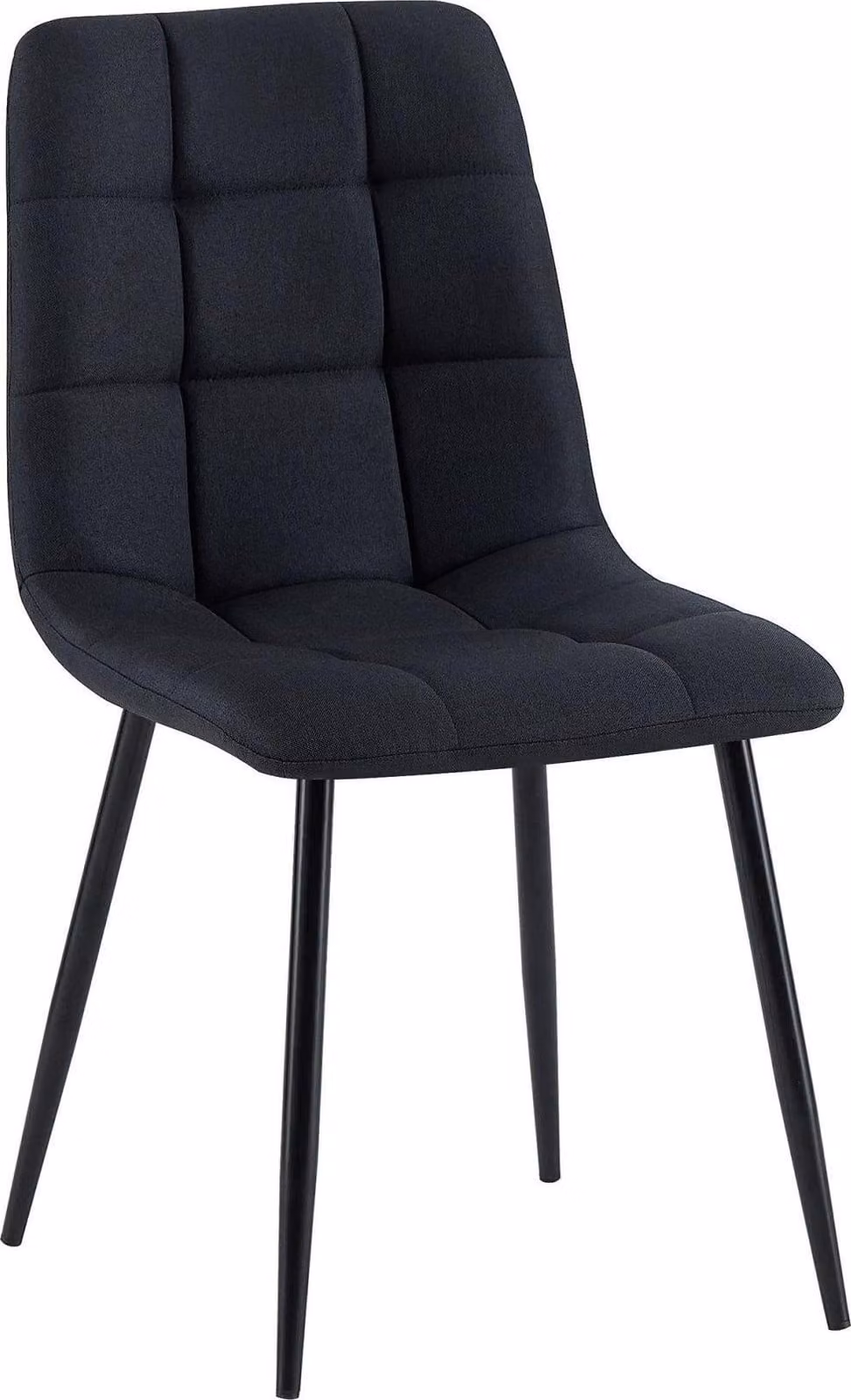 Sedia da pranzo - sedia da pranzo - schienale confortevole - facile da mantenere | Materiale: tessuto. Colore: nero