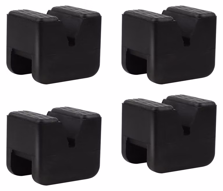 Cuscinetti in gomma per cric, confezione da 4 pezzi, dimensioni 60 x 50 x 44 mm
