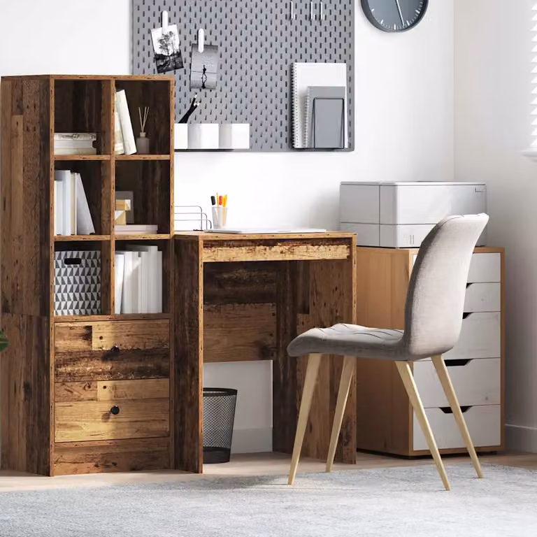 Scrivania vidaXL in legno marrone per ufficio e casa L: 60 cm, P: 50 cm, H: 76 cm
