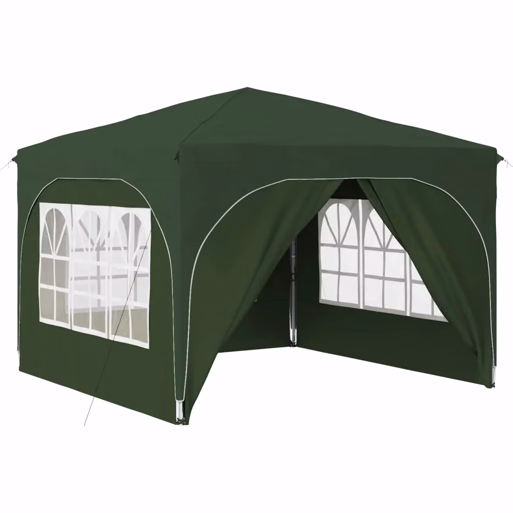 Gazebo pop-up per feste DESIGN IN Verde e Argento L/P/H: 290 x 290 x 245 cm – 2