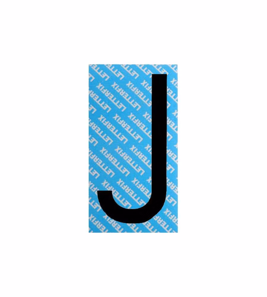 Lettera Adesiva Nera Serie T80 J Letterfix