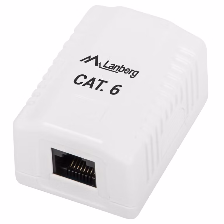 Lanberg Surface Mounting Socket Cat.6 1Xrj45 White
