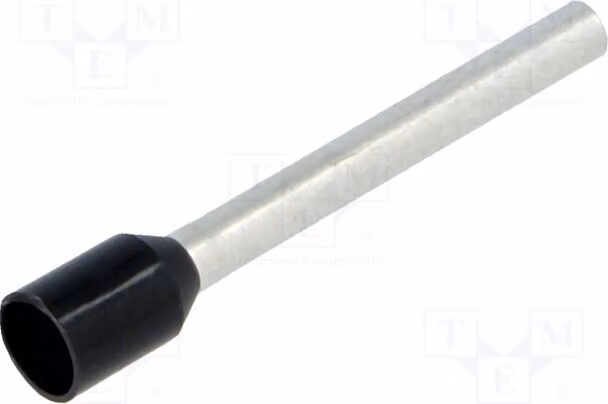 50 connettori a crimpare: isolamento: rame isolato, 18 mm, modello BM 00605, tipo "ferrule" per lacci