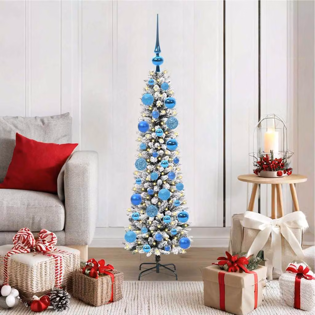 Maison Exclusive - Albero di Natale artificiale, colore bianco, altezza 120 cm