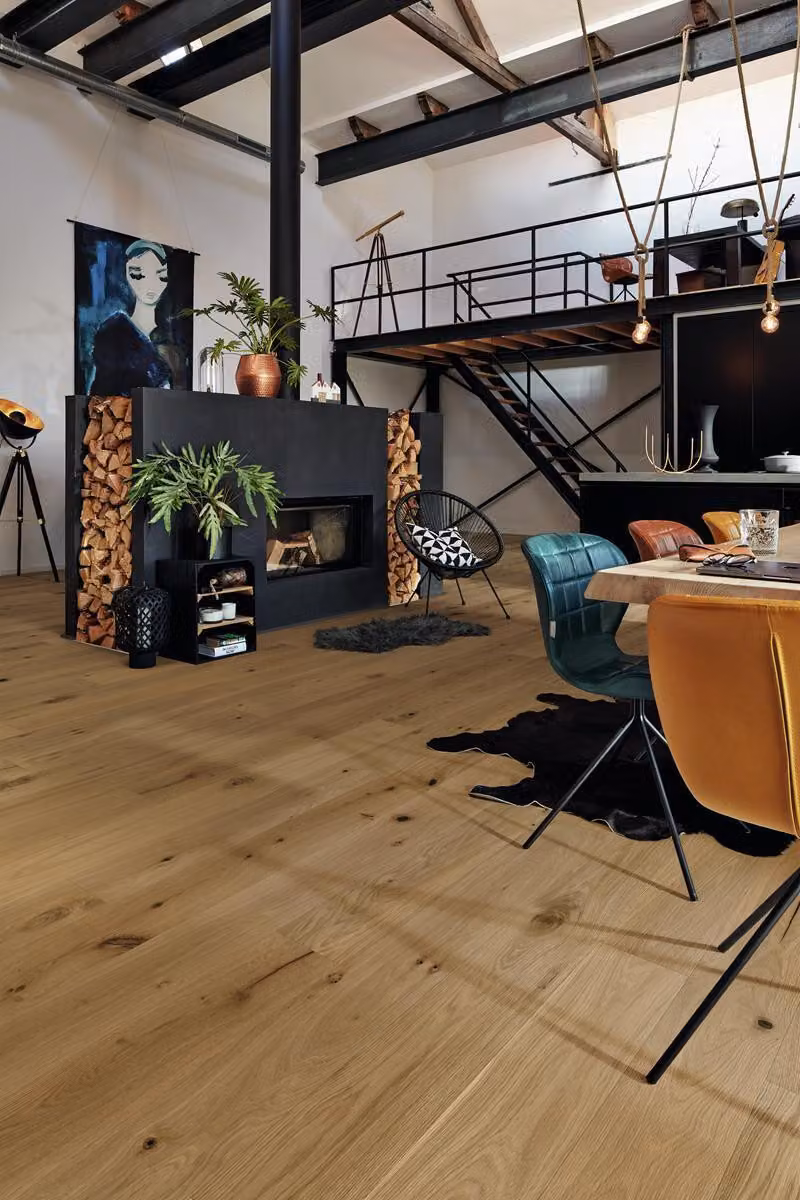 Profilo a L per bordi di scale Meister, parquet 2150 x 13 mm 9029, rovere Authentic Greige, oliato naturale