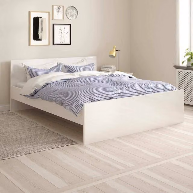 Letto piazza e mezza Bolaven DMORA Bianco L: 166 cm, P: 206,6 cm, H: 80 cm – 1