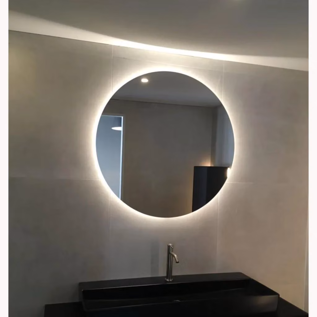 Specchio da bagno rotondo Styleglass ATOS con retroilluminazione LED bianca, Ø 60 cm – 2