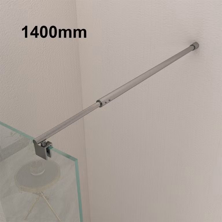 SONNI asta telescopica stabilizzatrice in acciaio inox 70-140cm Adatta a vetri di spessore 5-10 mm