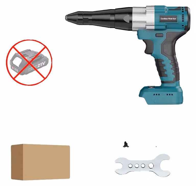 Pistola per rivetti, motore brushless, funzionamento automatico, SENZA BATTERIE