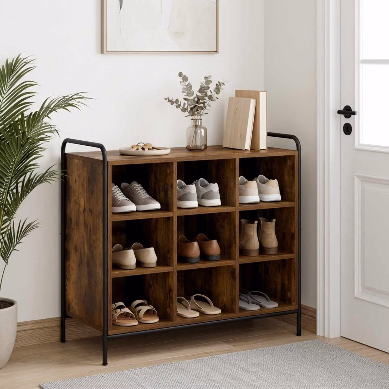 vidaXL Mobile per scarpe 85 x 39,5 x 75 cm Legno ingegnerizzato