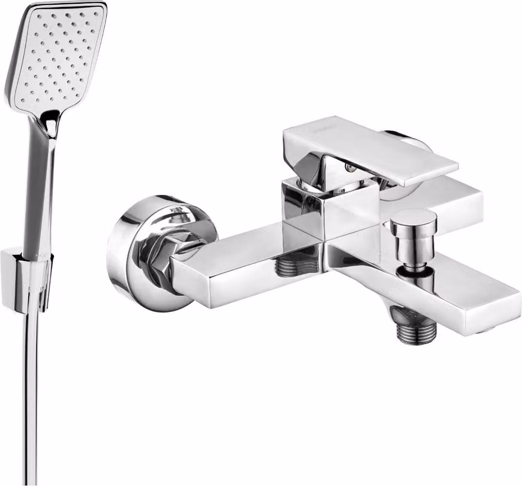 Mexen Uno R62 rubinetto da bagno con set doccia, cromo - 7143R62-00