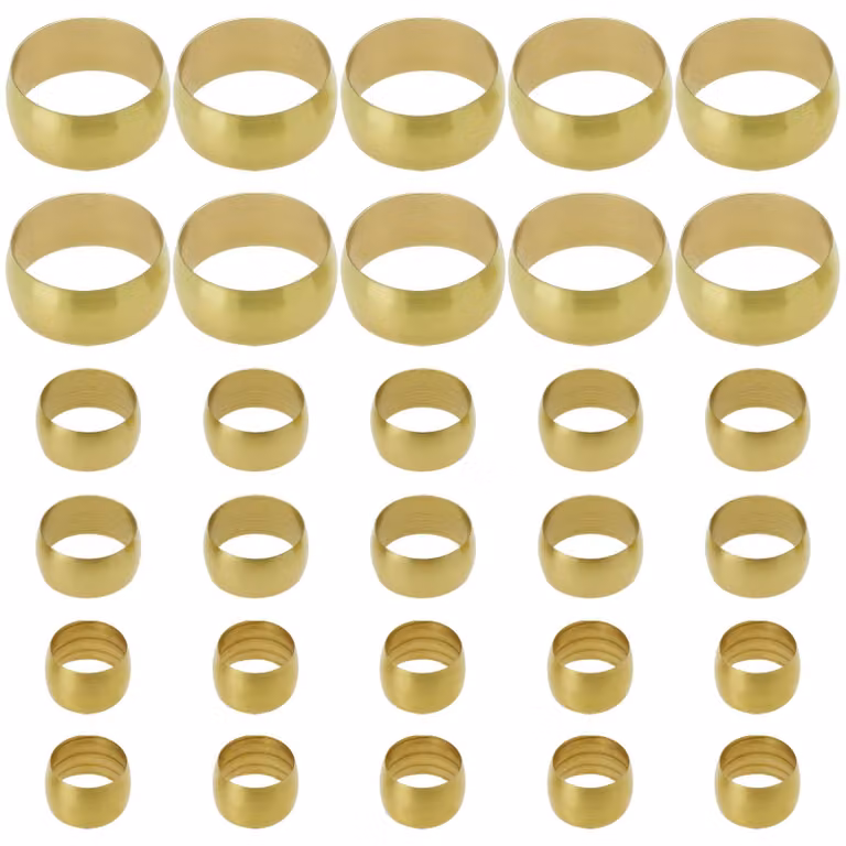 Raccordi a compressione in ottone, set da 30 pezzi, diametro interno 8/10/16 mm