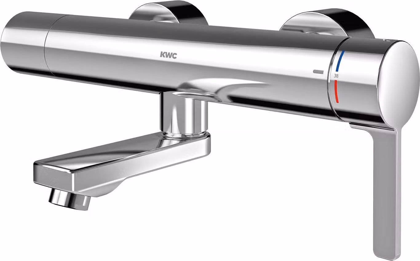 KWC AR miscelatore termostatico a parete, F5, EHM, bocca girevole, 135 mm, modulo C