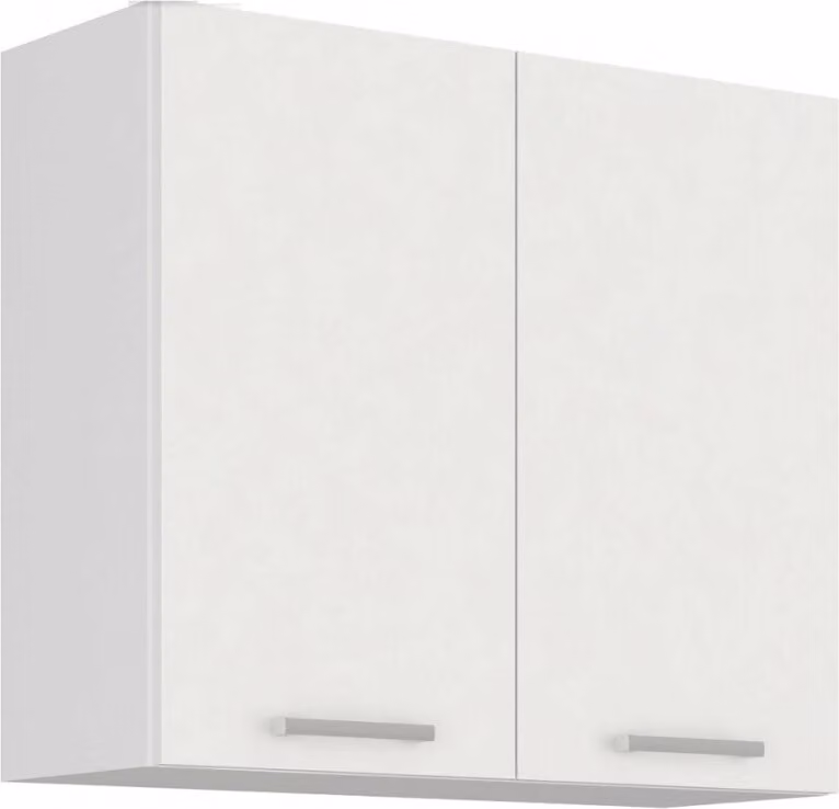 Armadietto superiore da cucina EDISA - larghezza 80 cm, bianco