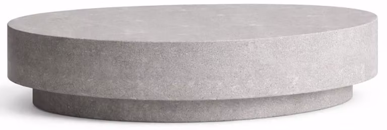 Casa Padrino Tavolino in cemento grigio 142 cm - Mobili per soggiorno e giardino
