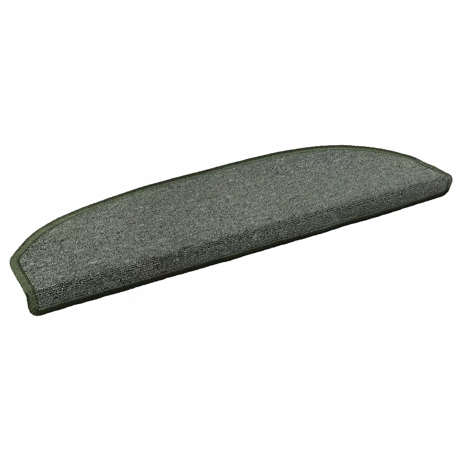 Set di 15 tappetini per scale autoadesivi vidaXL in polipropilene verde, antiscivolo e fonoassorbenti, L 80 cm x P 24,5 cm x H 3 cm