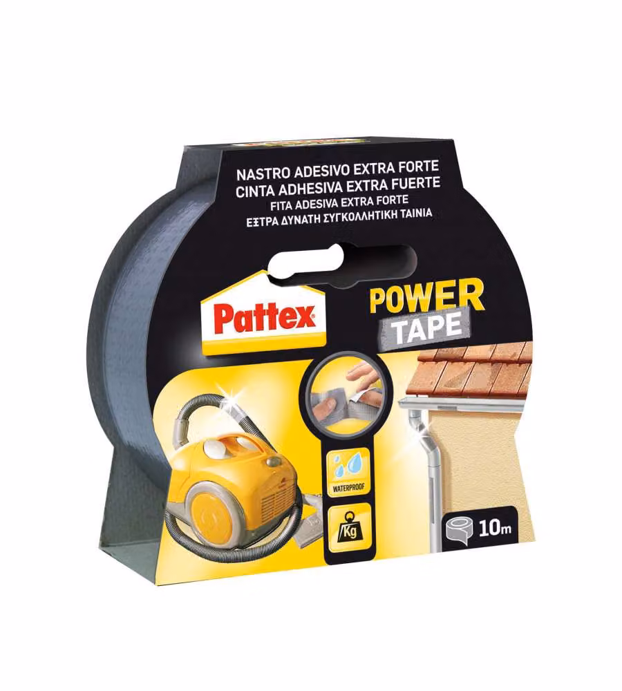 Nastro adesivo in tela Pattex Power Tape grigio L: 50 mm, Lunghezza: 10 m