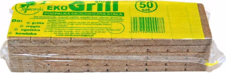 Accendifuoco ecologico per barbecue, camino e falò, confezione da 50 cubetti