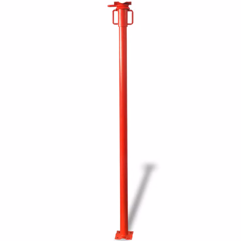 Pomello Acrow rosso vidaXL in acciaio L 280 x P 12 x H 12 cm