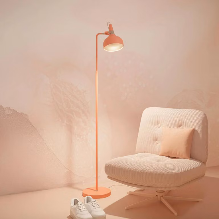 Paulmann Lampada da terra Juna STYLE, Giallo / Arancione, Soggiorno / Sala da pranzo, Metallo, Moderno, Lampada da terra