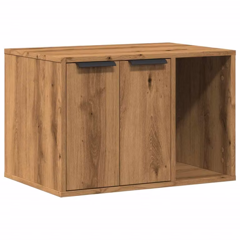 Recinto Lettiera Rovere Artigianale 60x40x40 cm in Truciolato