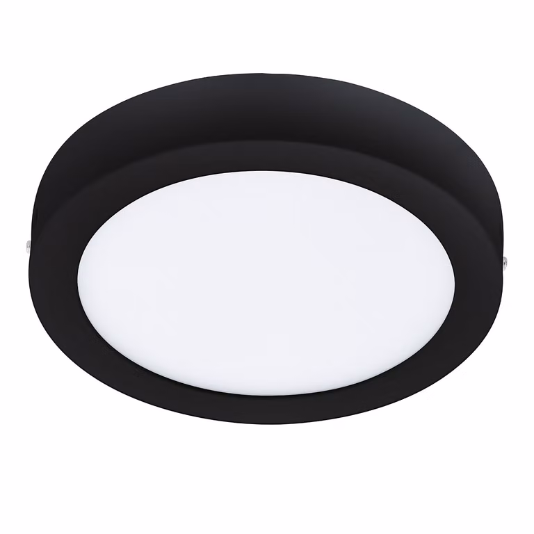 Eglo Connect LED a plafone Fueva-Z nero Ø 21 cm dimmerabile, Smart Home
