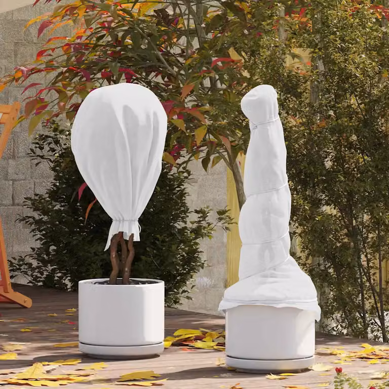 telo non tessuto traspirante vidaXL per la protezione delle piante dal gelo, colore bianco, 20 x 1,6 m
