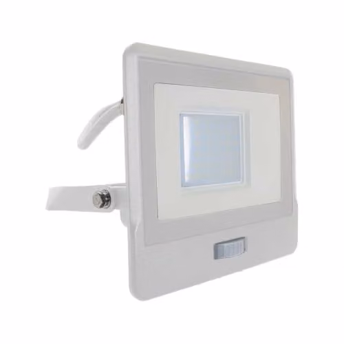 Faro LED Chip Samsung 30W con Sensore PIR Cavo 1m Colore Bianco 4000K IP65