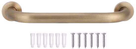 OmGoods - Dailygoody - Barra di supporto per doccia - Maniglie di sicurezza - Supporto per anziani - Metallo - Barra di equilibrio per doccia - Per il bagno - Ottone