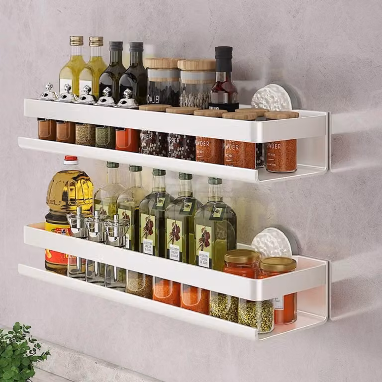 Omgoods - Set di 2 portaspugne/portasapone da parete per cucina e bagno