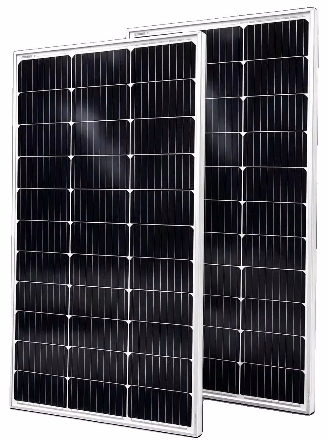 Pannello solare, potenza 100W, alta efficienza, vetro, confezione da 2 pezzi