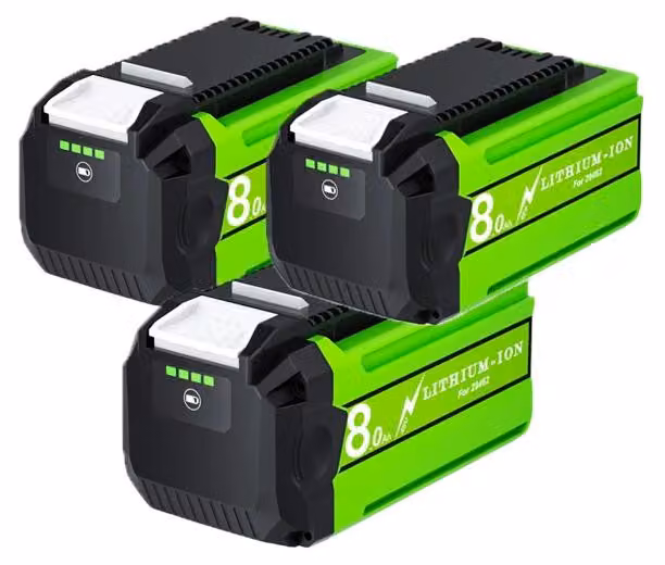 Batterie ricaricabili, 40V, capacità 8000mAh, confezione da 3 batterie da 8.0Ah
