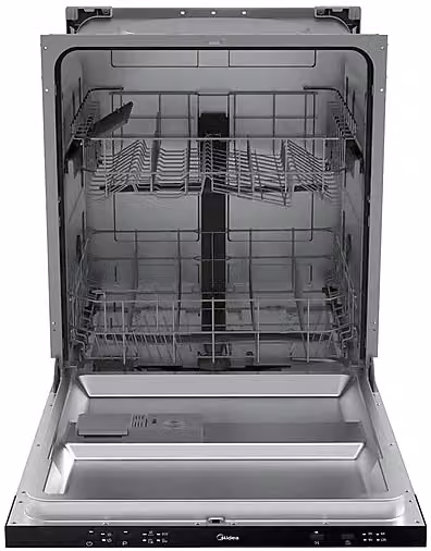 Lavastoviglie da incasso a scomparsa totale Midea MID60S101-IT, 12 coperti, Classe E, 4 programmi, L: 59,8 cm, H: 81,5 cm, P: 55 cm, Grigio – 2