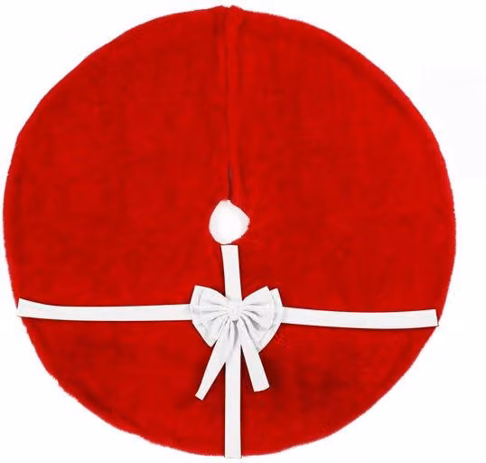 Gonna a forma di albero di Natale in peluche, 120 cm, modello 2