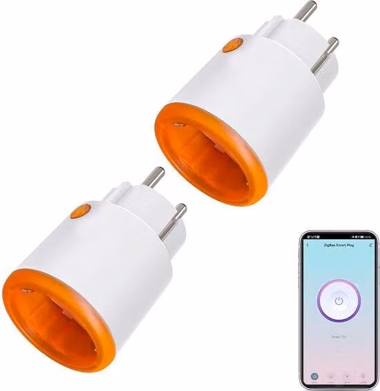 Prese intelligenti Zigbee con funzione timer - 16 A - 2 pezzi - Compatibili con Alexa e Google Home - Notifiche push