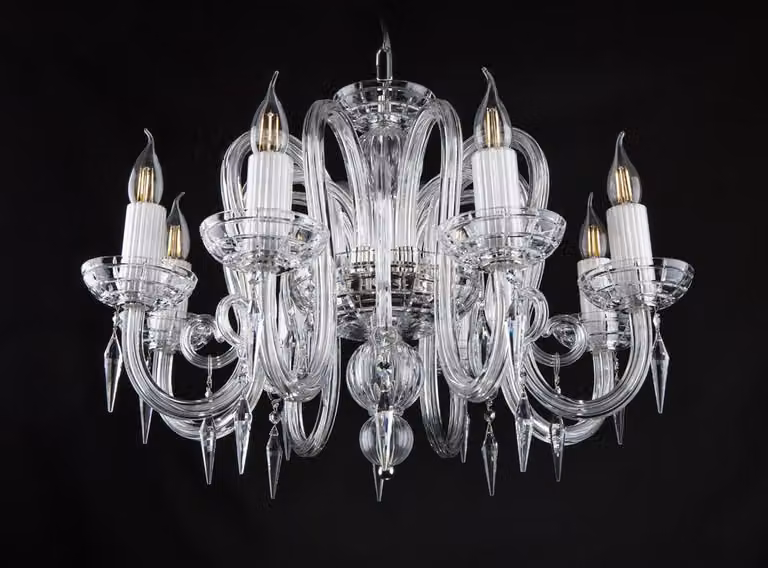 Wohn Ess Zimmer Luster Kronleuchte Deckenlampe Leuchte Lampe Kristall Lampen
