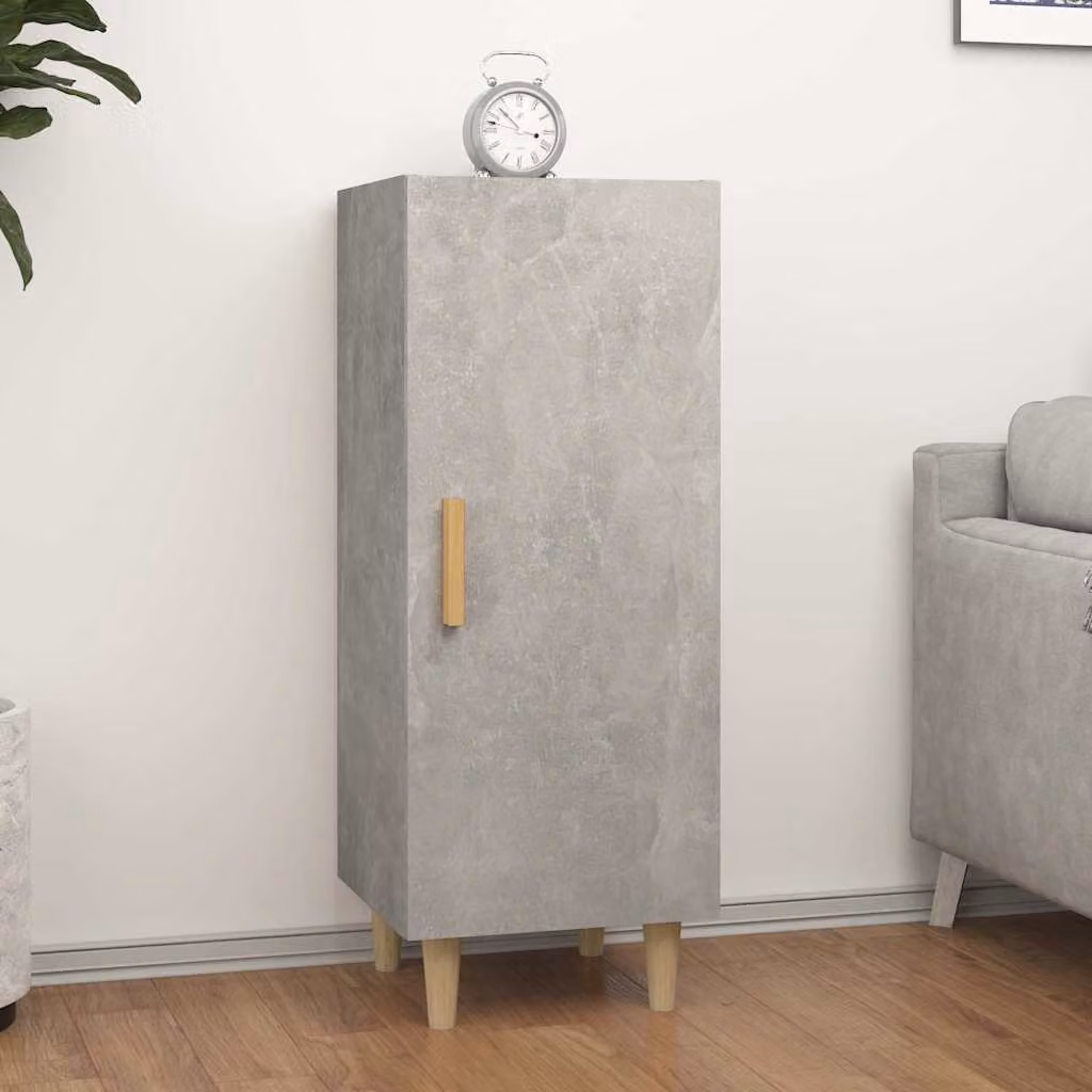 Credenza vidaXL in legno multistrato Grigio, L/P/H: 34,5 x 34 x 90 cm